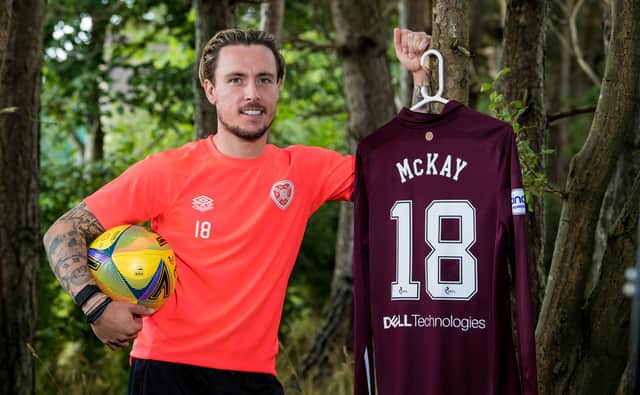 New Hearts signing Barrie McKay.