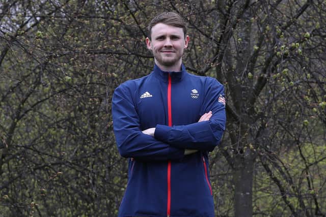 Ross Murdoch at the University of Stirling after being selected by Team GB for the Tokyo 2020 Olympic Games. Picture: Ian MacNicol/Getty Images for British Olympic Association