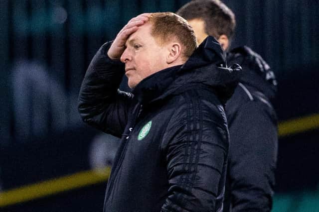 Neil Lennon has conceded that matters might be taking out of his hands when it comes to arresting the form slump that sank to a new low with the 2-0 League Cup loss to Ross County (Photo by Alan Harvey / SNS Group)