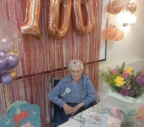 Resident at Care UK’s Tor-Na-Dee celebrates 100 years
