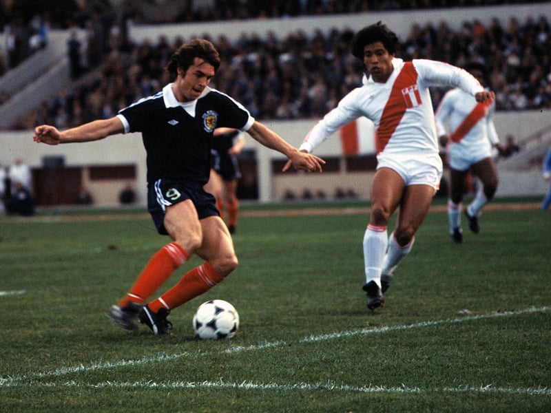 The only Scot to score in three World Cups, that isn’t a record that is likely to be broken any time soon, if ever. He also memorably got Scotland to the 1974 World Cup after a 16-year exile with a headed winner against Czechoslovakia and his toothless grin while celebrating such goals remains an evocative reminder of a time when Scotland produced effective No 9s. Jordan was exported to Leeds United from Morton and later had a spell in Italy with AC Milan and then Verona. Few messed with big Joe, who struck 11 times for Scotland in 52 appearances. Was inducted in the Scottish football Hall of Fame in 2005.