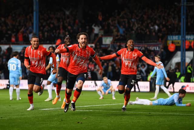 The current class of Kenilworth Road are one game away from England's top flight and will face Coventry City at Wembley to try and win promotion.