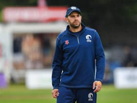Scotland captain Kyle Coetzer will stand down after the ICC Cricket World Cup League 2 tri-series fixture against the UAE. (Photo by Mark Scates / SNS Group)