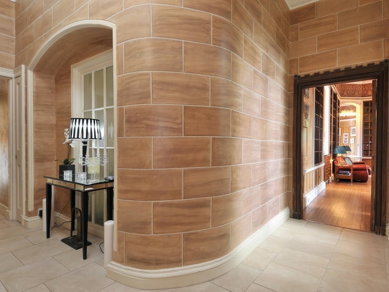 There are period features through.
Exterior: Bonaly Tower is surrounded by ten acres of secluded grounds and has a double-and-a-half garage.
Contact: Gilson Gray