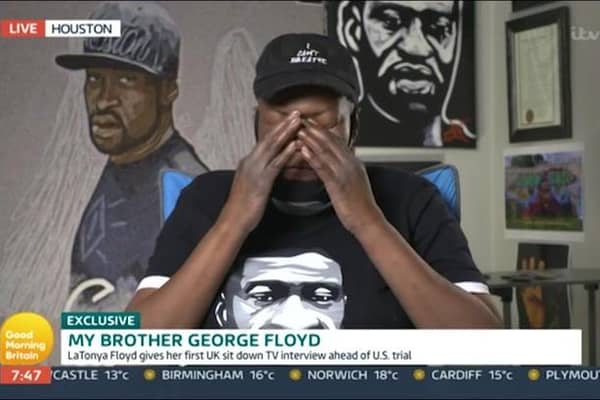 LaTonya Floyd talked about he death of her brother during an interview with Good Morning Britain (ITV)