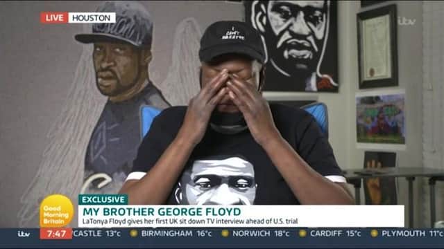 LaTonya Floyd talked about he death of her brother during an interview with Good Morning Britain (ITV)