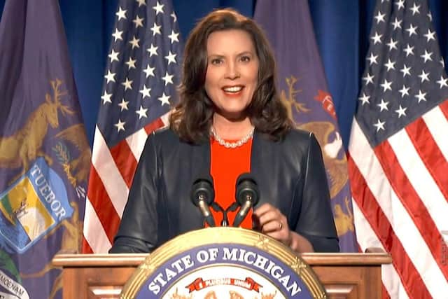 Michigan Gov. Gretchen Whitmer addresses the virtual Democratic convention in August 2020 (Photo: Handout/DNCC via Getty Images)
