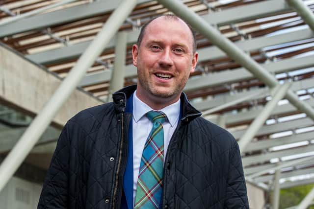 Economy and fair work secretary Neil Gray outside the Scottish Parliament. Picture: Lisa Ferguson