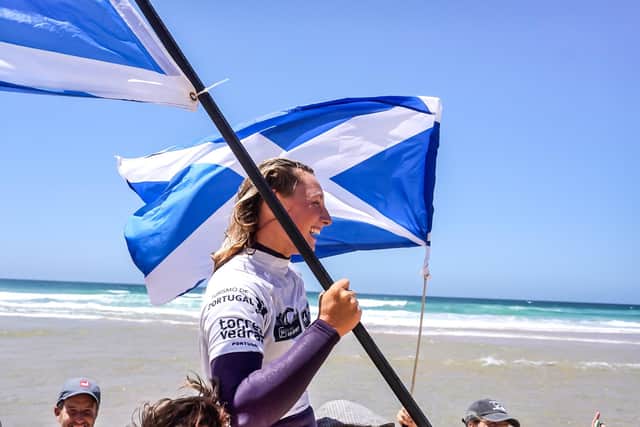 Phoebe Strachan reched the last eight in the women's longboard category at Eurosurf 23 PIC: Malcolm Anderson