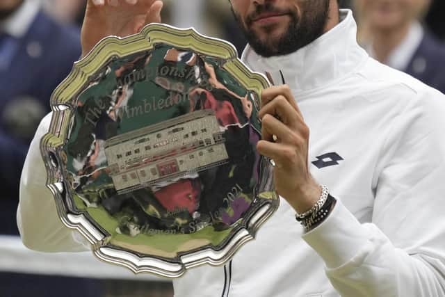 Matteo Berrettini battled hard in his first Wimbledon final and there will surely be more of them for the Italian