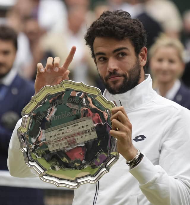 Matteo Berrettini battled hard in his first Wimbledon final and there will surely be more of them for the Italian