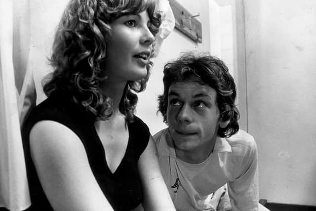 Dee Hepburn as Dorothy and John Gordon Sinclair as Gregory in the 1981 classic movie, Gregory's Girl. It was released 40 years ago today. PIC: Contributed.