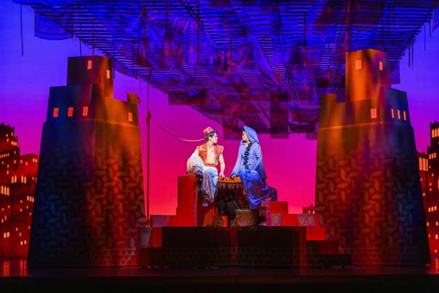 Gavin Adams and Desmonda Cathabel are starring in Disney's new production of Aladdin, which has opened at the Edinburgh Playhouse. Picture: Deen van Meer