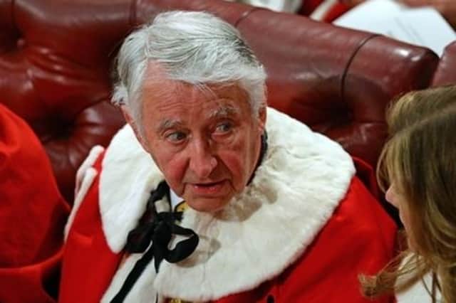 Lord David Steel in the chamber ahead of the State Opening of Parliament last year