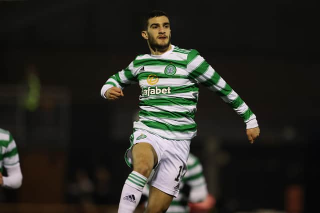 Celtic's Liel Abada celebrates putting Celtic two up in the Alloa cup win - his latest game-changing contribution representing the 19th goal action he has contributed in a hugely impressive debut season at the club for the mere 20-year-old. (Photo by Alan Harvey / SNS Group)