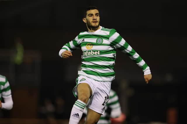 Celtic's Liel Abada celebrates putting Celtic two up in the Alloa cup win - his latest game-changing contribution representing the 19th goal action he has contributed in a hugely impressive debut season at the club for the mere 20-year-old. (Photo by Alan Harvey / SNS Group)