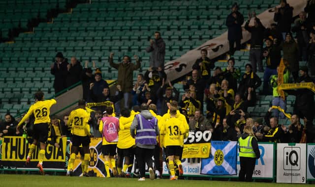 Tullberg guided his Dortmund team to victory over Hibs in the UEFA Youth League on Tuesday night.