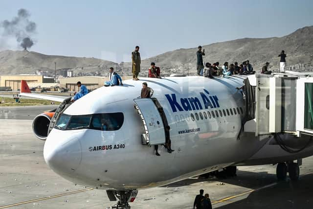 Mr Raab said that the situation at the airport in Kabul is “stabilising” and “we have made real progress” in getting people out of the country. (Photo credit: Wakil Kohsar/AFP)