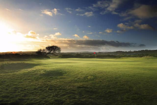 The par-3 17th forms part of a tough closing stretch on the New Course at St Andrews. Picture: St Andrews Links Trust