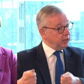 Nicola Sturgeon (left) and Michael Gove (right) both appeared on Marr on Sunday to discuss the indyref2 debate dominating the election fallout