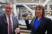 Prime Minister Sir Keir Starmer and Chancellor of the Exchequer Rachel Reeves visited the Jaguar Land Rover plant in Birmingham this week with fears of a global trade war mounting (Picture: Kirsty Wigglesworth/PA Wire