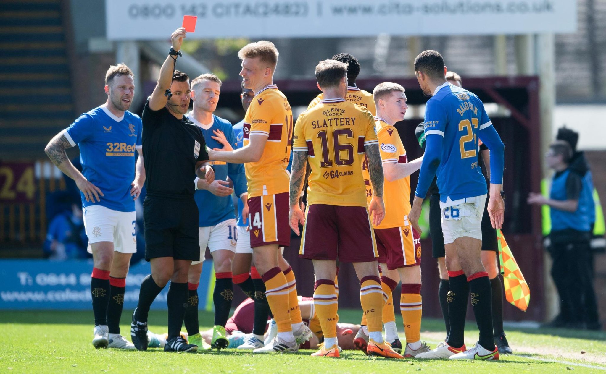 'Part and parcel' - Leon Balogun's Rangers red card tackle gets verdict from Motherwell man on the end of it