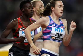 Laura Muir, right, was in impressive form in Brussels.