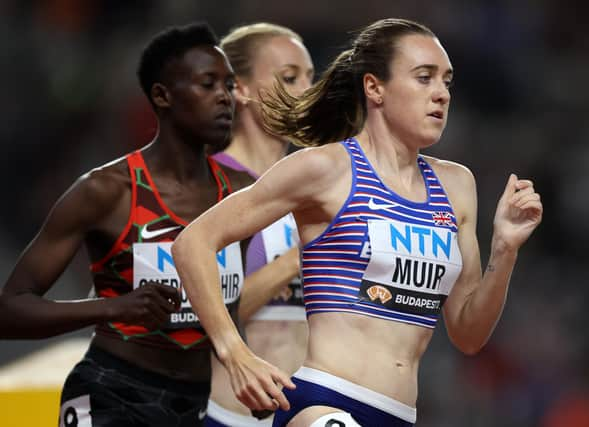 Laura Muir, right, was in impressive form in Brussels.