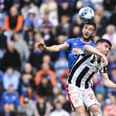 Rangers' Nicolas Raskin challenges St Mirren's Ryan Strain during his side's 5-2 win at Ibrox.  (Photo by Rob Casey / SNS Group)