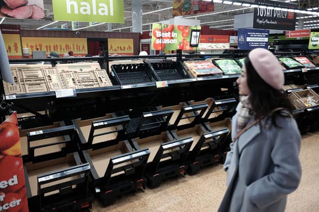 Food minister Mark Spencer has summoned supermarket chiefs to explain “what they are doing to get shelves stocked again” amid shortages of fresh fruit and vegetables.