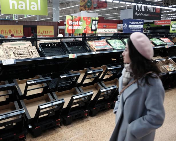 Food minister Mark Spencer has summoned supermarket chiefs to explain “what they are doing to get shelves stocked again” amid shortages of fresh fruit and vegetables.