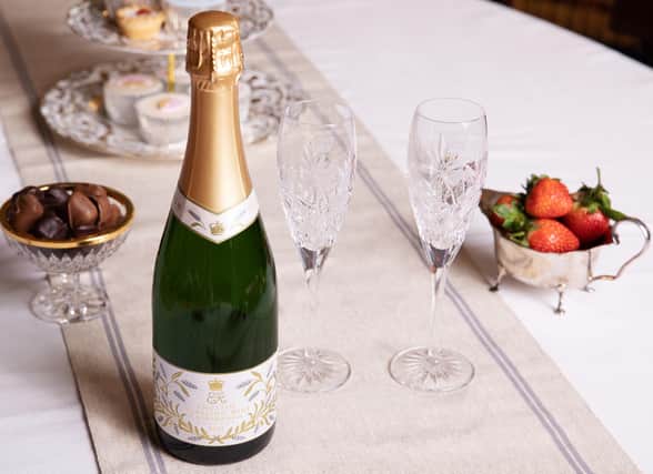 Royal fans can celebrate the Queen's Platinum Jubilee with some official Buckingham Palace fizz.