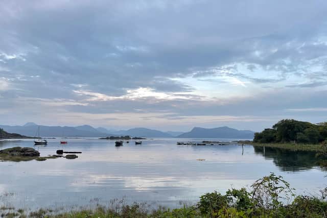 The view from Duisdale House Hotel across the Sound of Sleat to the mainland. Pic: Contributed
