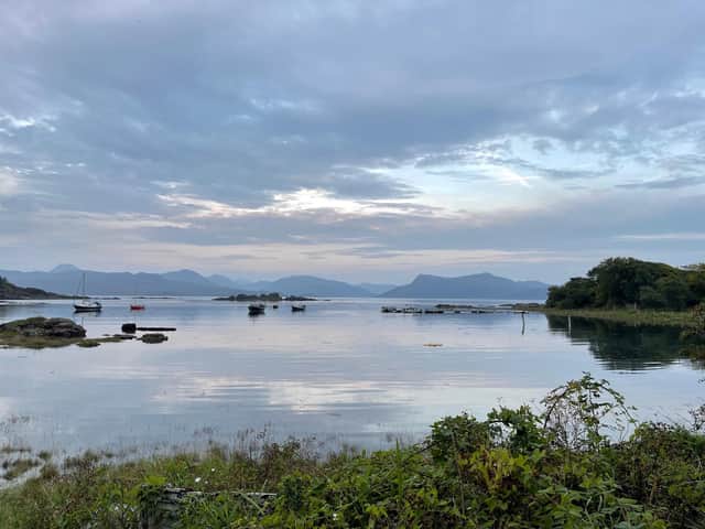 The view from Duisdale House Hotel across the Sound of Sleat to the mainland. Pic: Contributed