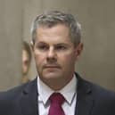 Former finance secretary Derek Mackay arrives at the Scottish Parliament in Holyrood, Edinburgh, to give evidence before the Public Audit Committee as part of its inquiry into the delays and overspends at Ferguson Marine in September.