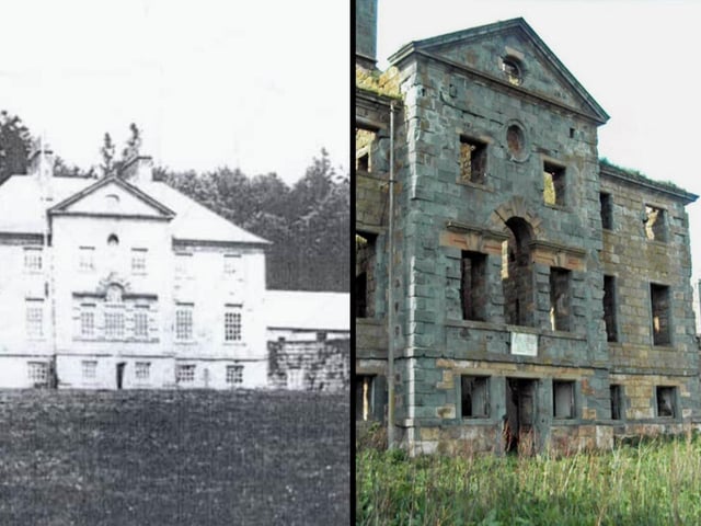 Wardhouse was built in 1757 for Arthur Gordon, a member of the "Spanish Gordons" family. Located in Insch, Aberdeenshire, it was eventually abandoned in the 1950s as the family who had Iberian lineage moved on to Jerez to make their fortune.