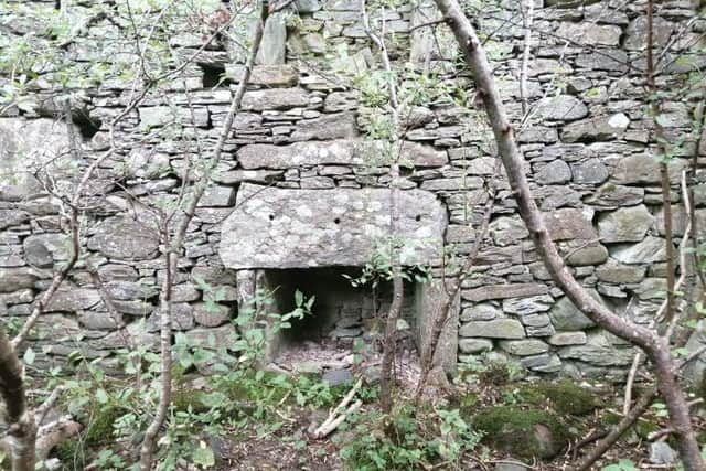 The original fireplace from the House of Lawers can still be seen. PIC: Mark Bridgeman