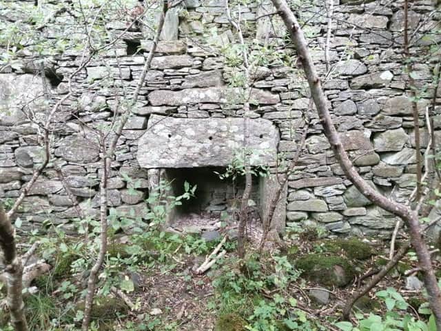 The original fireplace from the House of Lawers can still be seen. PIC: Mark Bridgeman