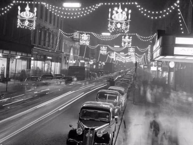 The Christmas lights on show in Buchanan Street back in 1961.