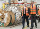 Labour leader Keir Starmer and Scottish Labour leader Anas Sarwar during their visit to Siemens in Cambuslang. Picture: Jane Barlow/PA Wire