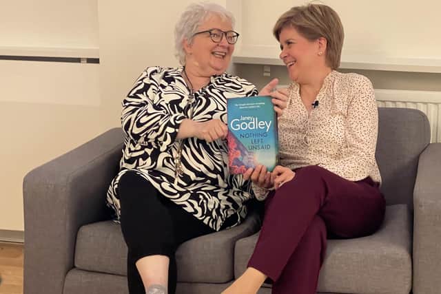 Nicola Sturgeon interviewed Janey Godley at last year's Aye Write book festival in Glasgow.