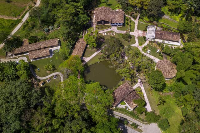 Fazenda Bananal, where a large portion of the 180-hectare farm is dedicated to agroforestry – the trending practice of bridging a gap between agriculture and forestry by cultivating vegetables, fruits and trees on the same land. Pic: PA Photo/Fazenda Bananal.