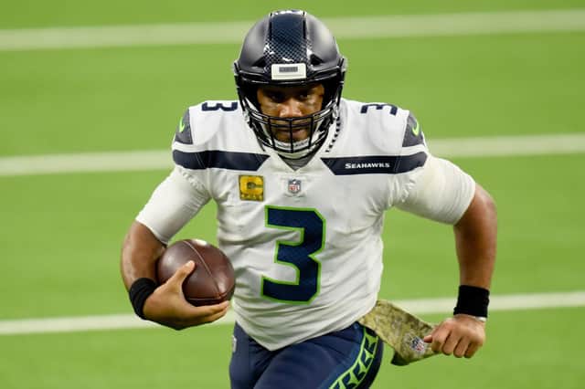 Seattle Seahawks quarterback Russell Wilson looks set to leave. Picture: Harry How/Getty Images