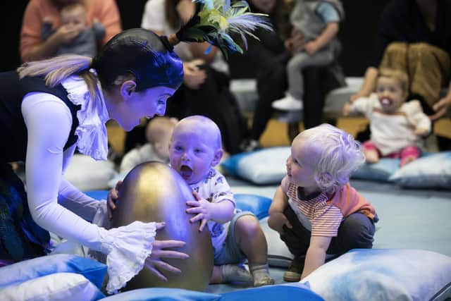 Hazel McBain as Uccellina in BambinO. (Photo: James Glossop)