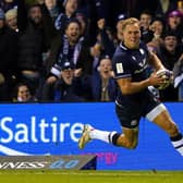 Duhan van der Merwe's hat-trick against England means he is one short of equalling Stuart Hogg's Scotland try record of 27.  (Picture: Andrew Milligan/PA Wire)