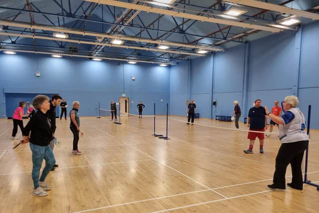 Pickleball class at Edinburgh Leisure's indoor courts