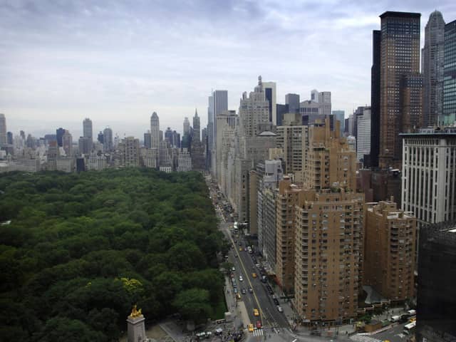 A general view of Central Park and the Manhatten skyline in New York .Photo: Joel Ryan/PA