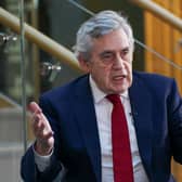 Former Labour Prime Minister Gordon Brown yesterday (Picture: Ian Forsyth/Getty Images)