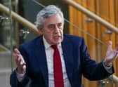 Former Labour Prime Minister Gordon Brown yesterday (Picture: Ian Forsyth/Getty Images)