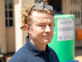 John Irvine, a 50-year-old NHS Lothian bank nurse, at an Isolation Centre. The former soldier was expecting to spend the festive period in a quarantine hotel for two weeks after helping with Malawi’s Covid response.
